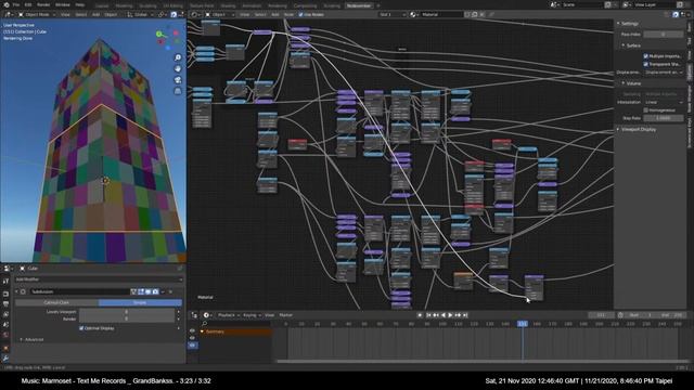 Making Building in Blender3D shader nodes (part 2) смотреть онлайн