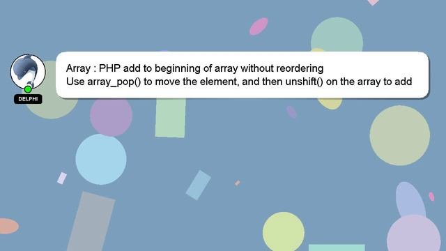 Array : PHP add to beginning of array without reordering смотреть онлайн