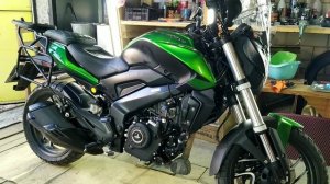 ГАРАЖ-BAJAJ. ЗАБИТАЯ ВЫХЛОПНАЯ СИСТЕМА, РЕЖЕМ ДОМИНАР, КРУТЫЕ ТОРМОЗА, BAJAJ DOMINAR 400.