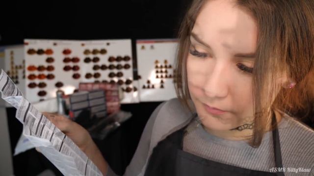 АСМР Парикмахер [Красим волосы] ?✂ ASMR Hairdresser [Hair Dye] смотреть онлайн