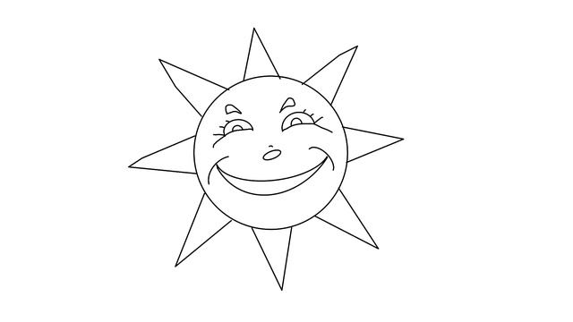 Как нарисовать СОЛНЫШКО, Рисунки для детей и начинающих #drawing смотреть онлайн