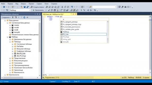 SQL Server Management Studio. Вводный курс - создание таблиц из MS Excel