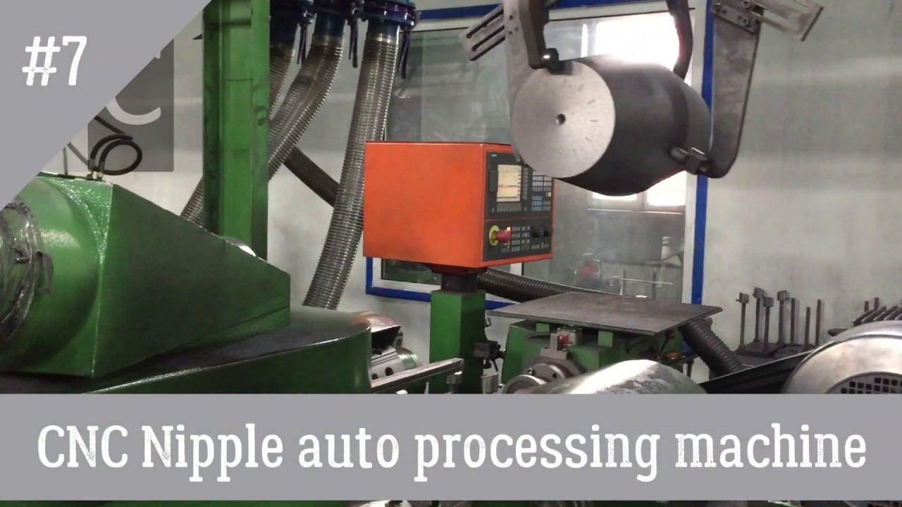 Ниппельный обрабатывающий центр. CNC Nipple auto processing machine. 数控石墨接头自动加工线 смотреть онлайн