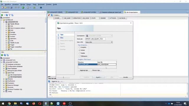 Importazione Schema Oracle Data Pump con SQLDeveloper смотреть онлайн