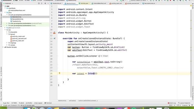 #10.Android Kotlin - Activity Communication using Explicit Intent- Part 1 смотреть онлайн