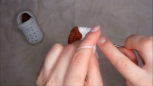 ПИНЕТКИ КРЮЧКОМ/ПОДОШВА 9,5 СМ./ПИНЕТКИ ВЯЗАННЫЕ КРЮЧКОМ С УЗОРОМ смотреть онлайн