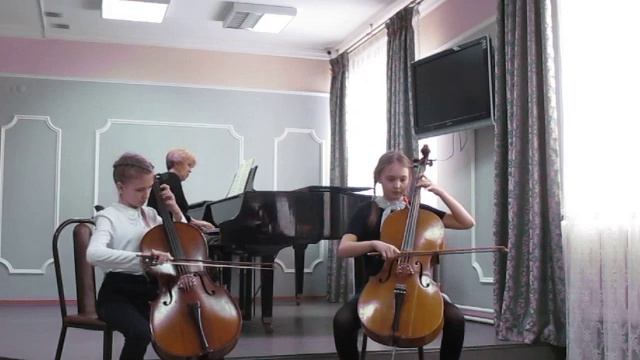 Дуэт виолончелистов Анцифирова София и Фараносова Алена, 4 класс. Н.Бакланова - Романс. смотреть онлайн