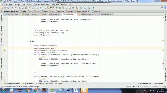 Android MySQL-Tutorial No-14 Creating Alert and Progress Using Volley(In Hindi) смотреть онлайн