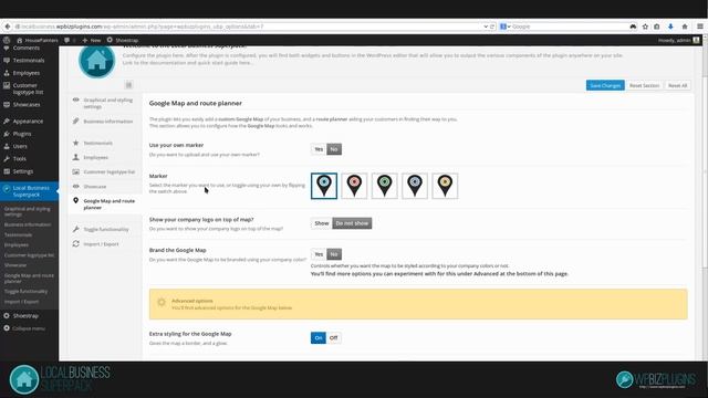 Adding a custom branded Google Map + route planner - Local Business Superpack WordPress plugin смотреть онлайн