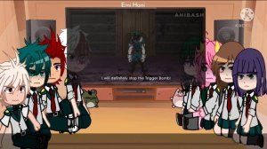 BNHA past students react to Deku vs Flect Turn! [] Emi Hnai