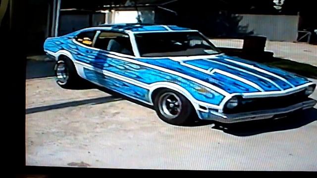 '72 Maverick painted in '06 FLAMES panel paint cool 70s custom Ford смотреть онлайн