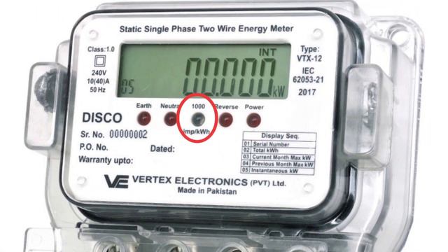 How to check digital energy meter reading in Pakistan || Meaning of 5 Led on Digital energy meter | смотреть онлайн