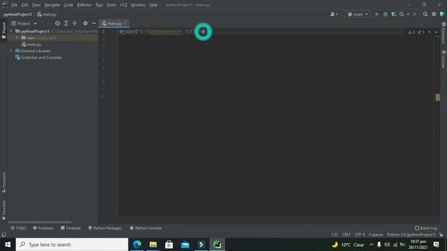 how to create a text file with the help of pycharm code | create a text file within python/pycharm смотреть онлайн