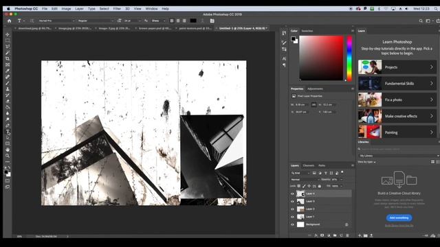 Responding to the work of David Carson on Photoshop смотреть онлайн