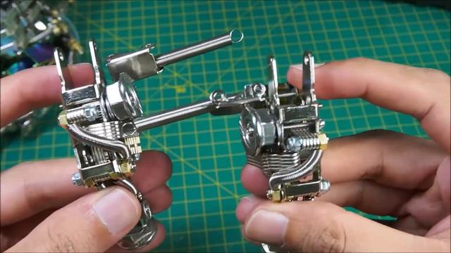 3D Metal Puzzle - 1087Pcs Metal 3D DIY Mechanical Bull Model Assembly | Part 2 смотреть онлайн