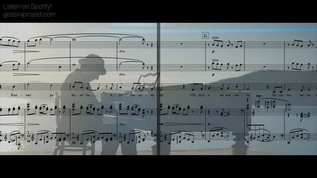Kimi wo Nosete (Carrying you) - Castle in the sky // GRISSINI PROJECT (with score) смотреть онлайн
