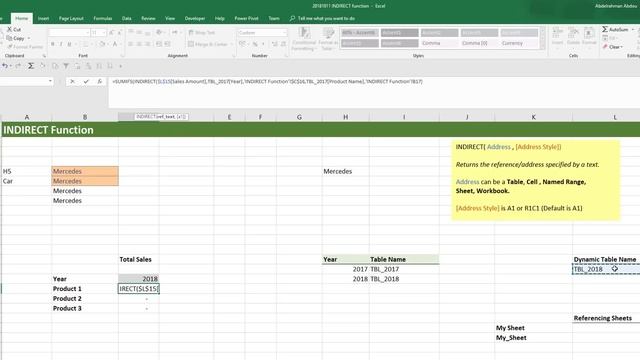 The indirect function in excel | MULTIPLE EXAMPLES | Just give it an address and it will deliver! смотреть онлайн