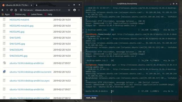 How to continue download pause with wget command on linux смотреть онлайн