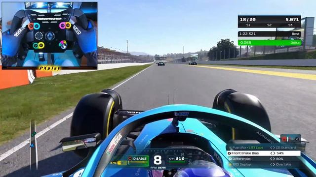 F1 22 PS5 Gameplay - ALPINE A522 Circuit De Barcelona-Catalunya NEW Layout | Thrustmaster T300 [4K]