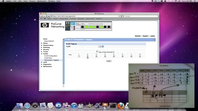 HP Vlan setup on an 1810G-8 switch смотреть онлайн