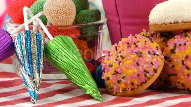 Sweet Candy Jelly Bonbon Lollipop Snack Sugar 20 | Stock Footage смотреть онлайн