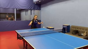 Срезка слева! Техника настольного тенниса. #срезка #настольныйтеннис #подрезка #техника