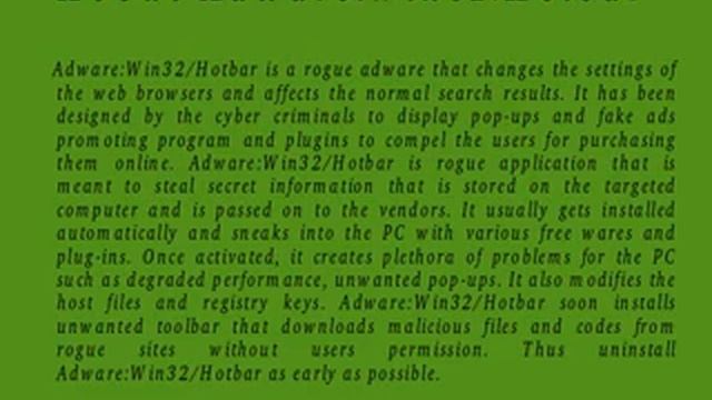 Adware:Win32/Hotbar | Uninstall Adware:Win32/Hotbar смотреть онлайн