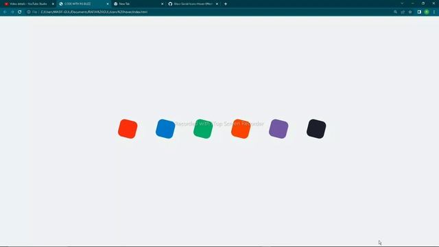 Glass Social Icons Hover Effect using CSS смотреть онлайн
