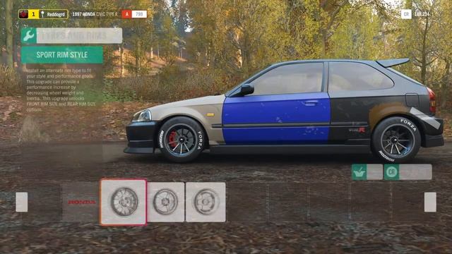 Rebuilding Honda Civic type R 2009 - Forza Horizon 4 - Realistic Gameplay смотреть онлайн