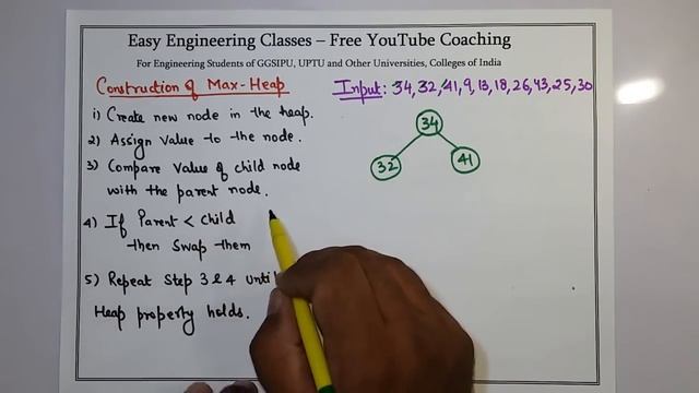L47: Heaps Introduction | Construction of Heap with Example | Data Structures Lectures in Hindi смотреть онлайн