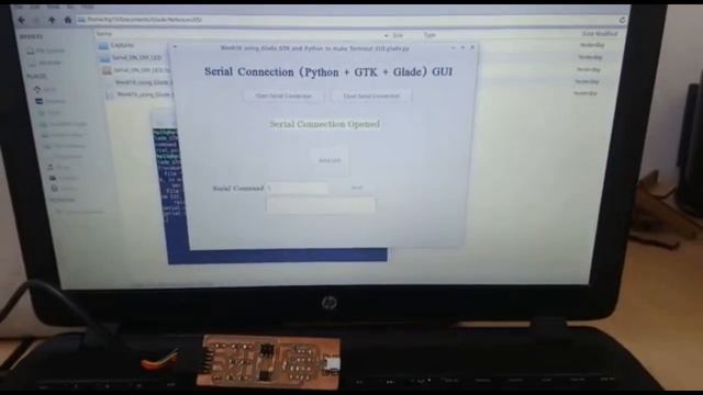 Fab Academy 2019 week 16 Terminal GUI (GTK+3 Python Glade Pyserial ATtiny45) смотреть онлайн