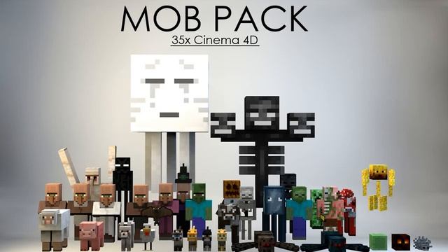 [FREE] - Minecraft Cinema 4D Mob Pack смотреть онлайн