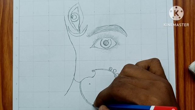Maa Durga sketch drawing|outline video смотреть онлайн