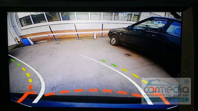 Автомобильная камера с динамическими линиями CARMEDIA серии CMD-IPAS съемка в дневное время суток смотреть онлайн