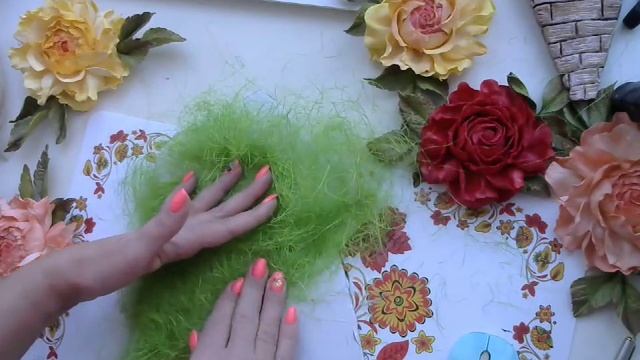 Розы из фоамирана в кашпо часть 2 смотреть онлайн