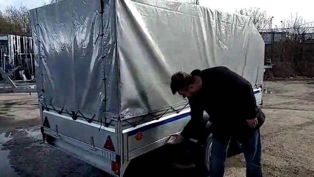 Двухосный прицеп для строительных материалов. В чем особенность?! смотреть онлайн