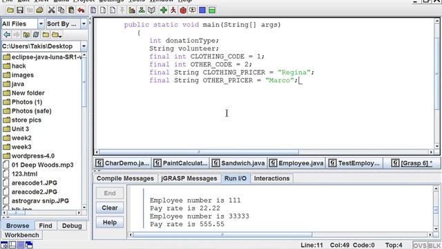 Java Programming 1 - Chapter 5 - Completing the first You Do It Exercise смотреть онлайн