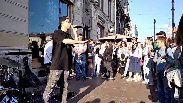 УЛИЧНЫЕ МУЗЫКАНТЫ СПб,гр.АЙДАХО (3),23.06.23. смотреть онлайн