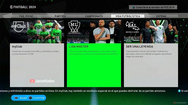 ⚽MENU eFootball 2024 inspired EA FC24 by POSETIADOS🌟| Ps3 | ✅ PES 2018 смотреть онлайн