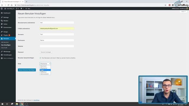 WordPress Benutzer (2024): Benutzer Hinzufügen, Benutzerrollen, Admin Löschen & mehr смотреть онлайн