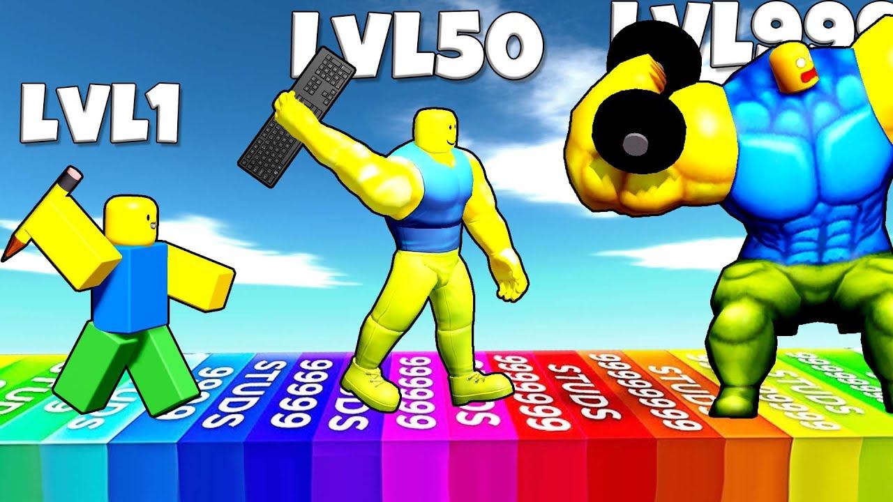 ЭВОЛЮЦИЯ КАЧКА БРОСАТЕЛЯ ПРЕДМЕТОВ ОТ НУБА ДО ПРО КАЧКА В СИМУЛЯТОРЕ Muscle Throw РОБЛОКС ! смотреть онлайн