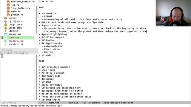 Creating a line editor in Rust 8: configurable prompts смотреть онлайн