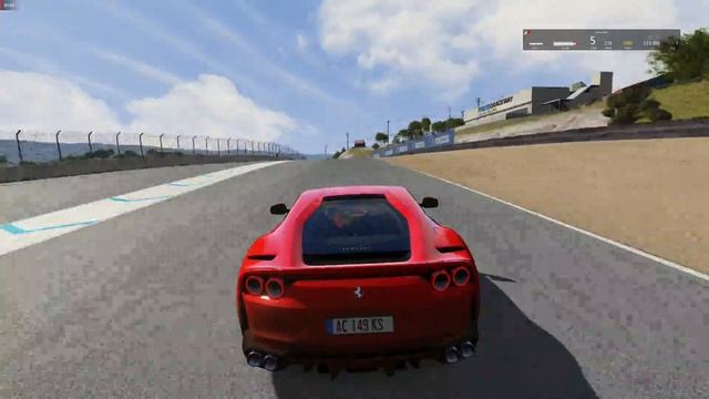 Ferrari 812 Superfast - Laguna seca - Assetto Corsa смотреть онлайн