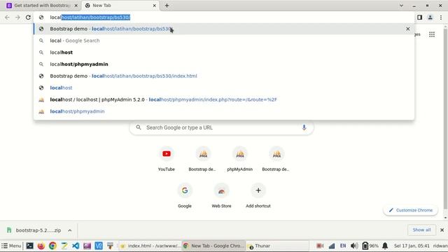 Bootstrap using local source смотреть онлайн