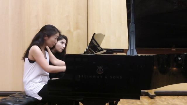 Sonata in D for Four Hands KV381 Allegro W.A Mozart Wieck Piano Duo смотреть онлайн
