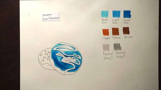 Видеоурок маркерами Sketchmarker - video tutorial by sketchmarker markers - Donuts смотреть онлайн