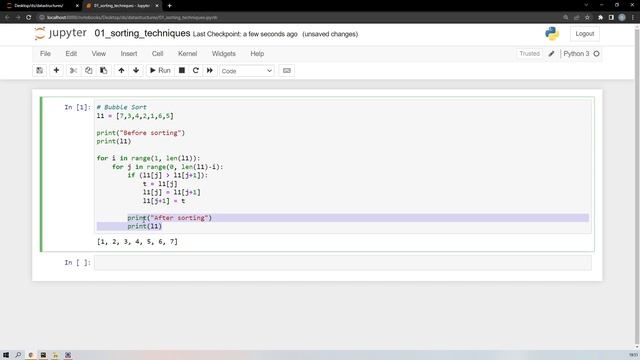 Bubble sort in python and java смотреть онлайн
