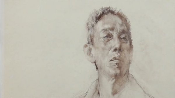 【 How To Draw A Charcoal Portrait From Life 】Russian young master --- Nikolai Blokhin