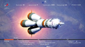 Старт ракеты Союз МС