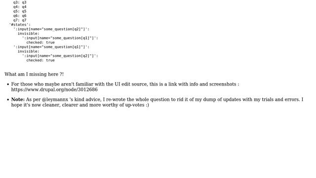 Drupal: Why isn't my custom Form API #states applied in my webform yaml editor working? смотреть онлайн